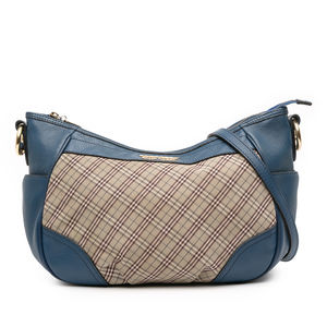 Pre-Loved Burberry Nova Check Canvas Crossbody